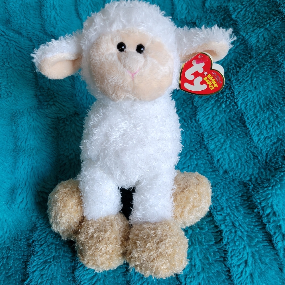 NWT- TY Beanie Baby "Baaabsy Baaag"  Lamb Plush also Purse